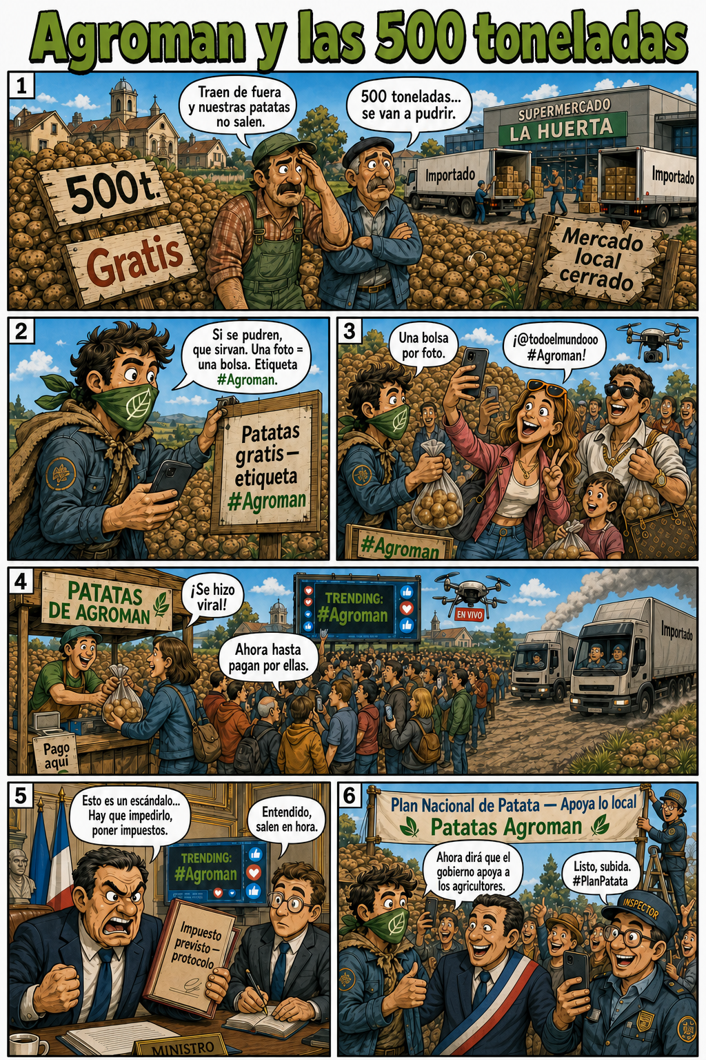 Cómic: Agroman y las 500 toneladas